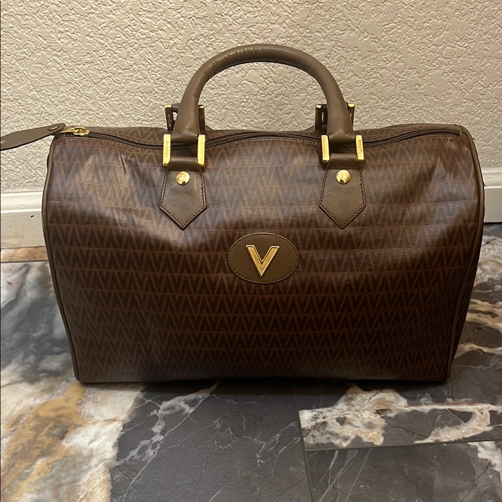 Mario Valentino EUC Bag with Gold Accents